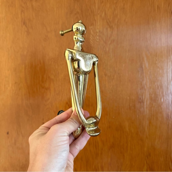 Vintage Solid Brass Colonial Style “EB” Door Knocker 7.5” - Picture 2 of 5